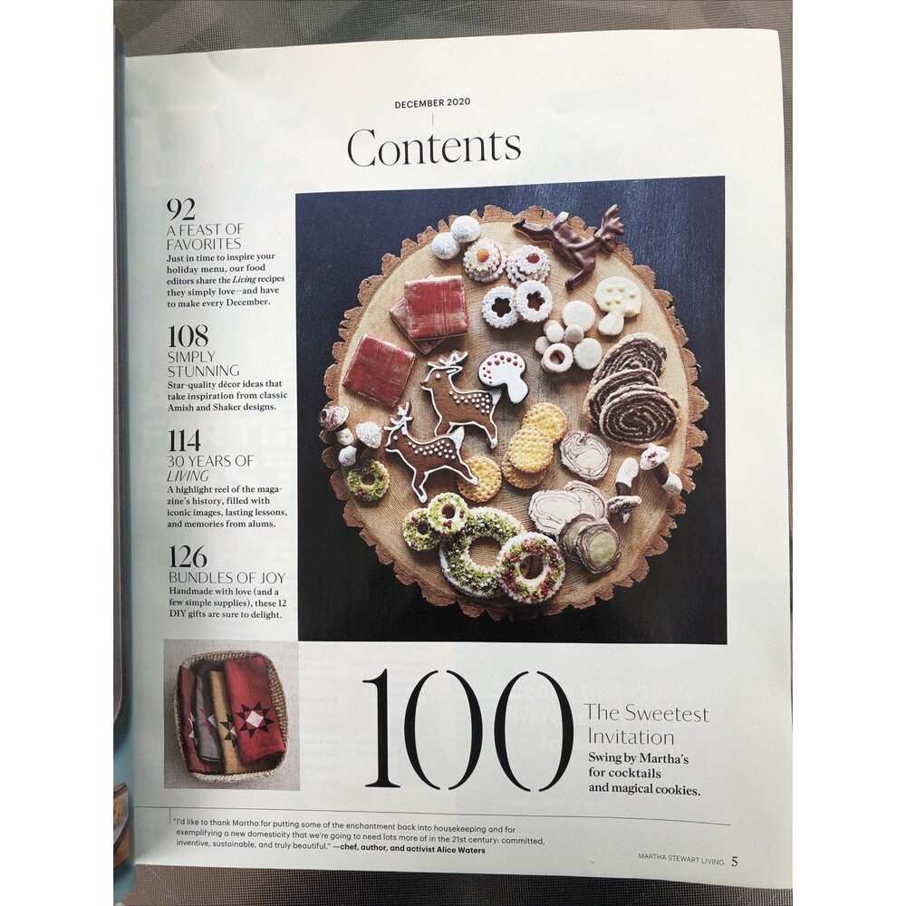 Martha Stewart Living Magazine December 2020 Special Issue Holiday Issue - Picture 3 of 4